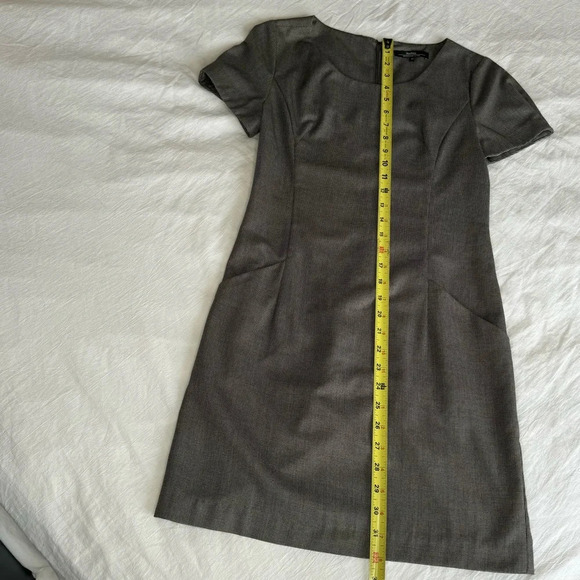 Weekend Max Mara Womens black white Sheath Short Sleeve Back Zipper size medium - Picture 6 of 12